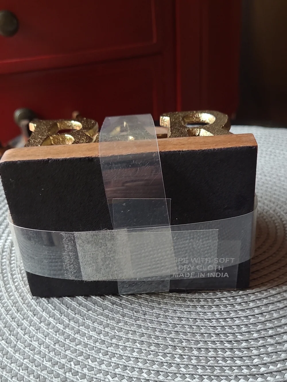 Acacia Wooden BAR Coaster Holder